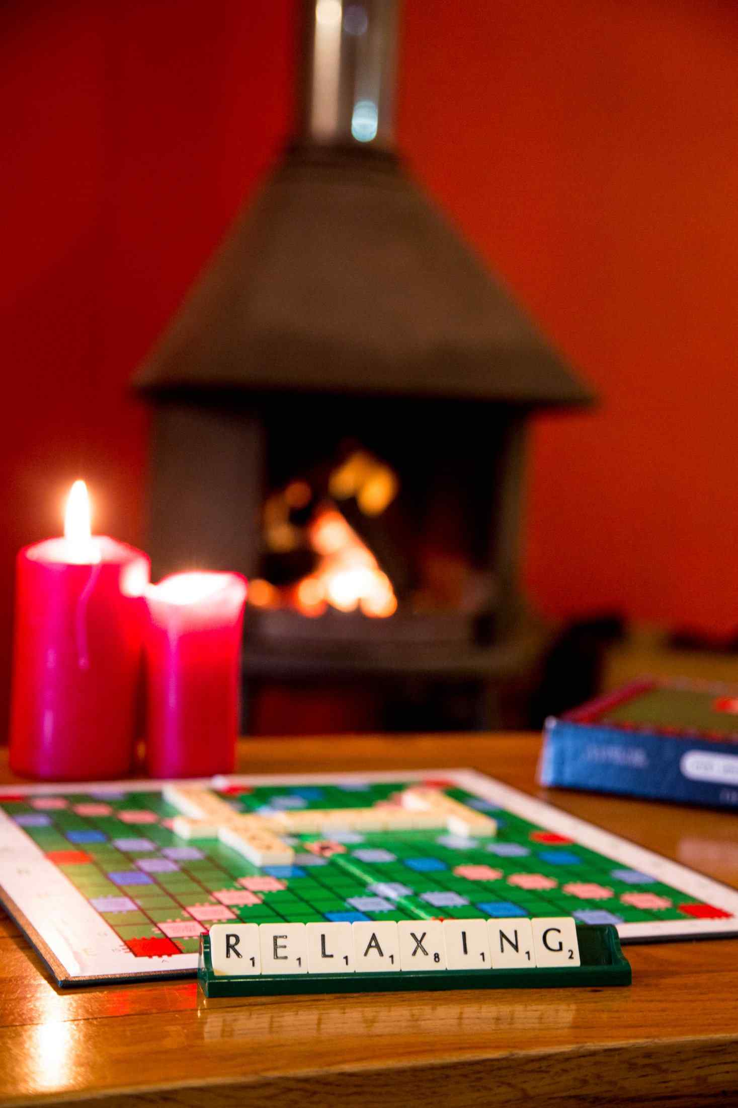 Relax in front of a cosy fire in the log burner
