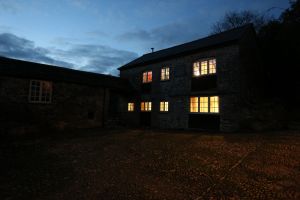 Barn external at night