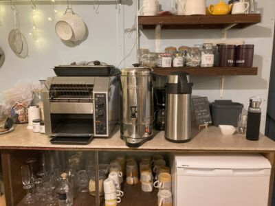 Group dining room - tea & coffee station