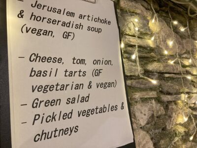 Retreat lunch menu