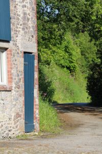 View along drive from courtyard