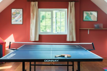 Table Tennis In Games Room