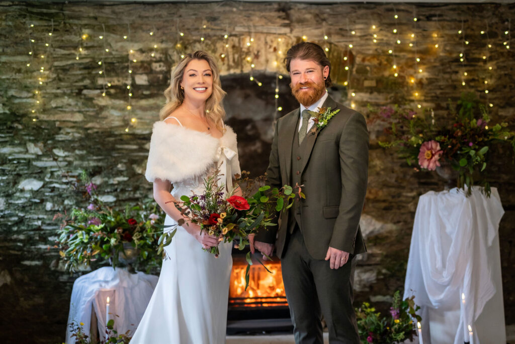 Festive wedding in Cornwall