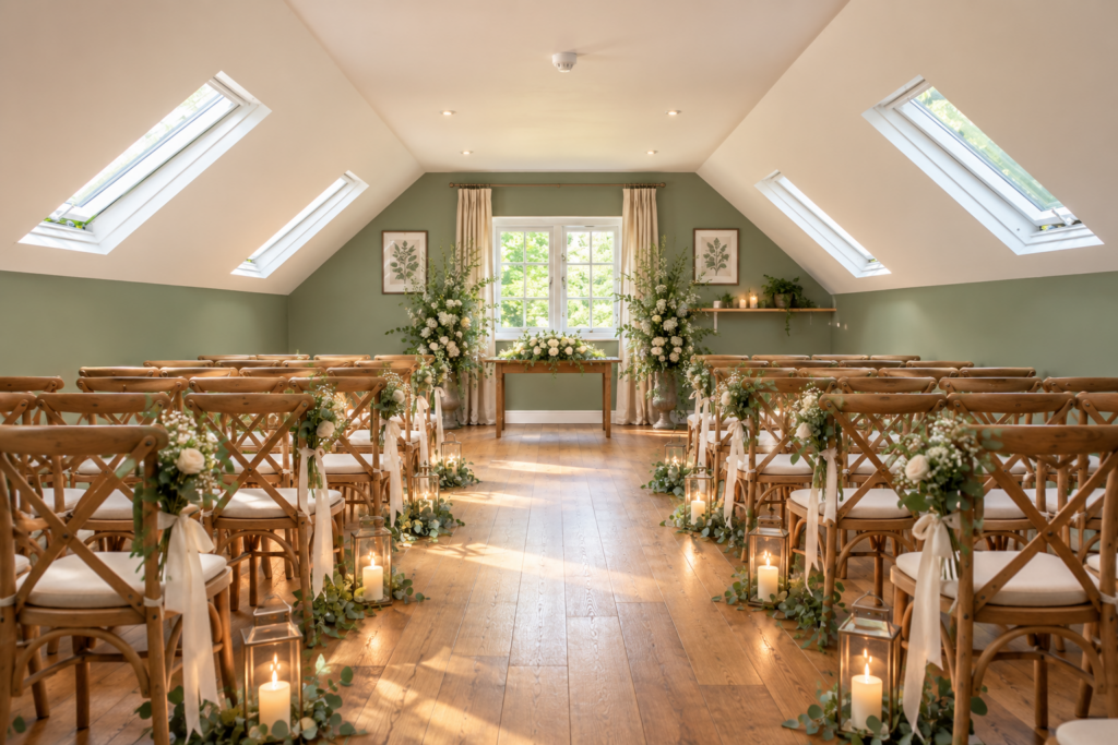 Lower Marsh Farm intimate wedding ceremony